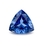 Blue Sapphire (GF) 1PC Large 11x11 MM Triangle Faceted Blue Fine Precious Loose Gemstone