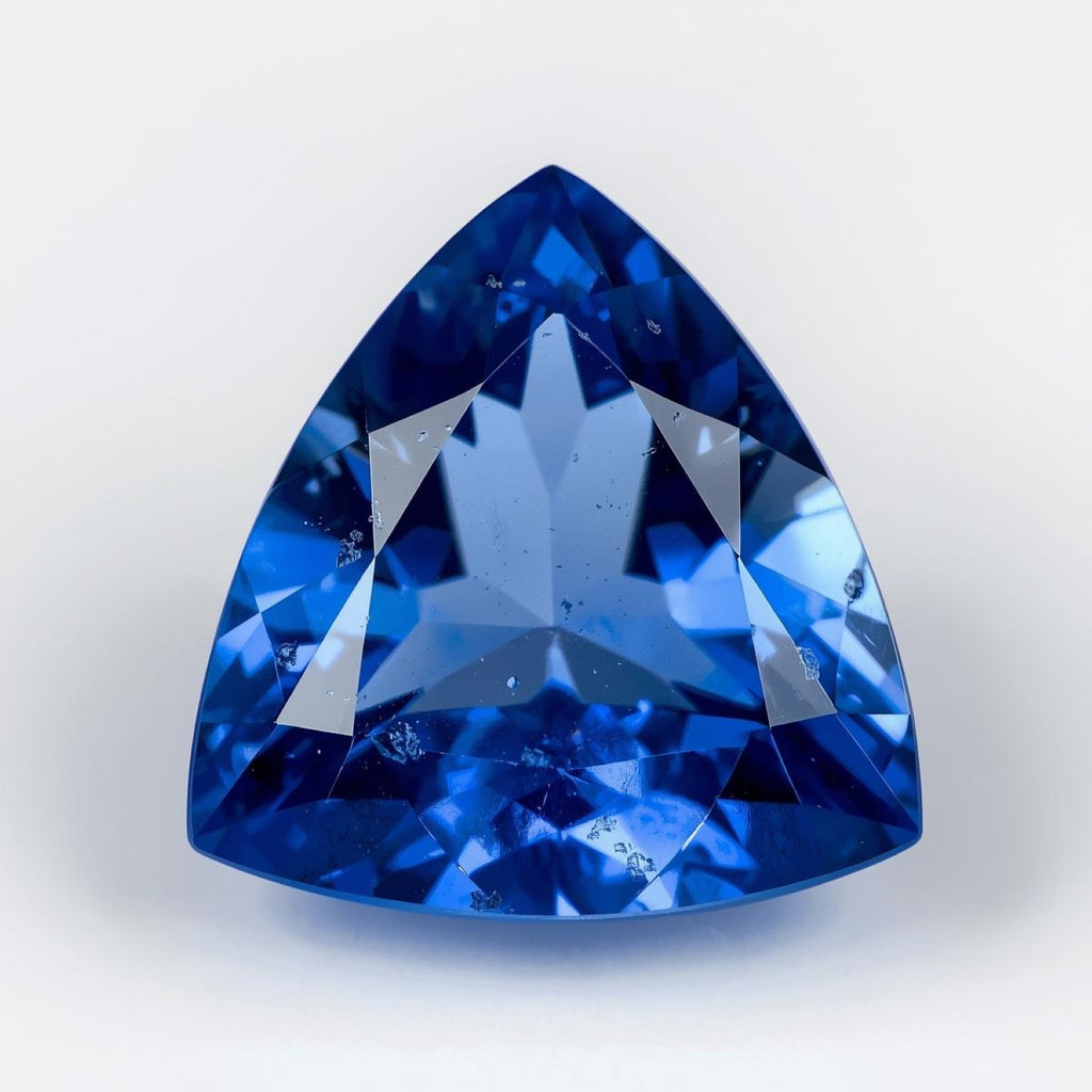 Blue Sapphire (GF) 1PC Large 11x11 MM Triangle Faceted Blue Fine Precious Loose Gemstone