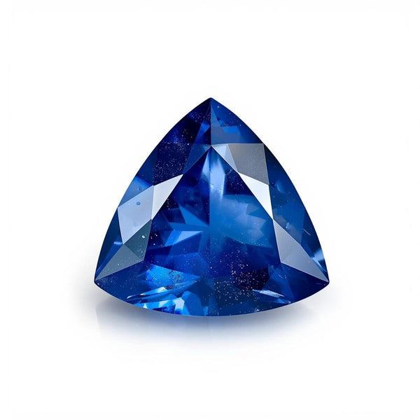 Blue Sapphire (GF) 1PC Chunky 13x13 MM Triangle Faceted Blue Natural Precious Gems
