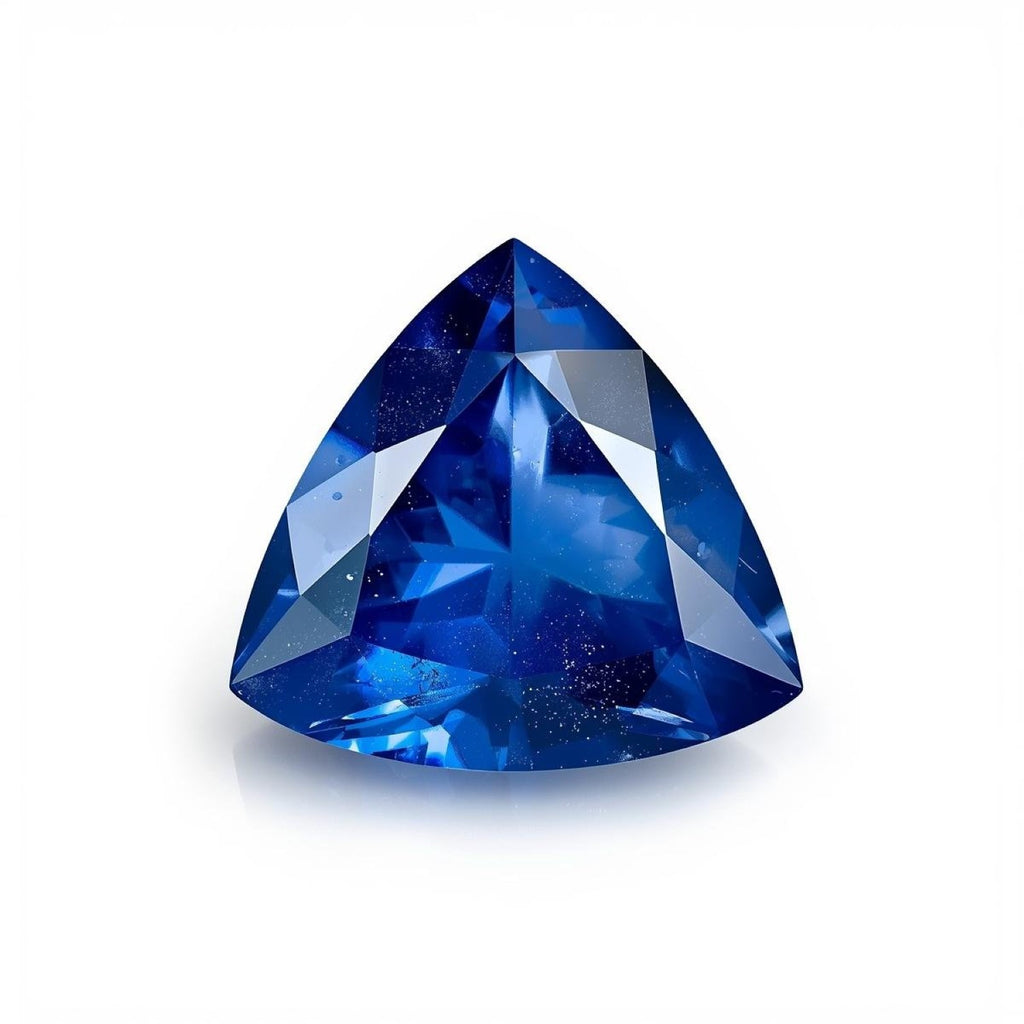 Blue Sapphire (GF) 10PC Tiny 3x3 MM Triangle Faceted Blue Fiery Precious Loose Gemstone