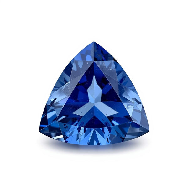 Blue Sapphire (GF) 10PC Tiny 4x4 MM Triangle Faceted Blue Brilliant Precious Loose Gemstones