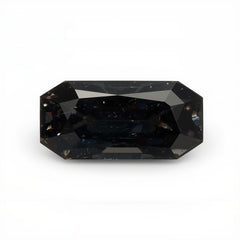 Black Spinel 1PC Chunky 10x20 MM Baguette Faceted Black Genuine Semi Precious Loose Gems