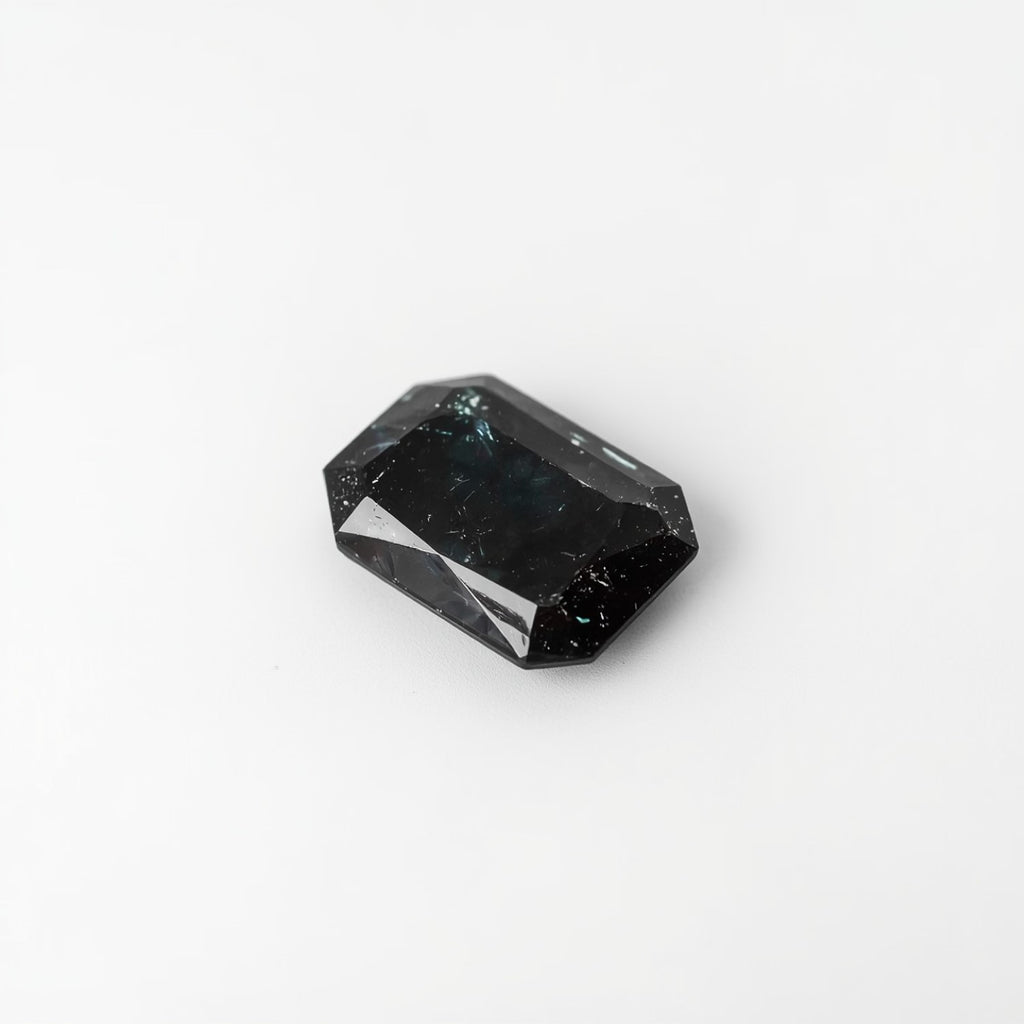 Black Spinel 10PC Tiny 2x4 MM Baguette Faceted Black Polished Semi Precious Loose Gems