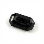 Black Spinel 1PC Small 5x10 MM Baguette Faceted Black Shine Semi Precious Loose Gems
