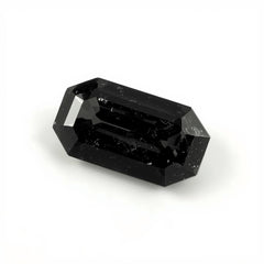 Black Spinel 1PC Small 5x10 MM Baguette Faceted Black Shine Semi Precious Loose Gems