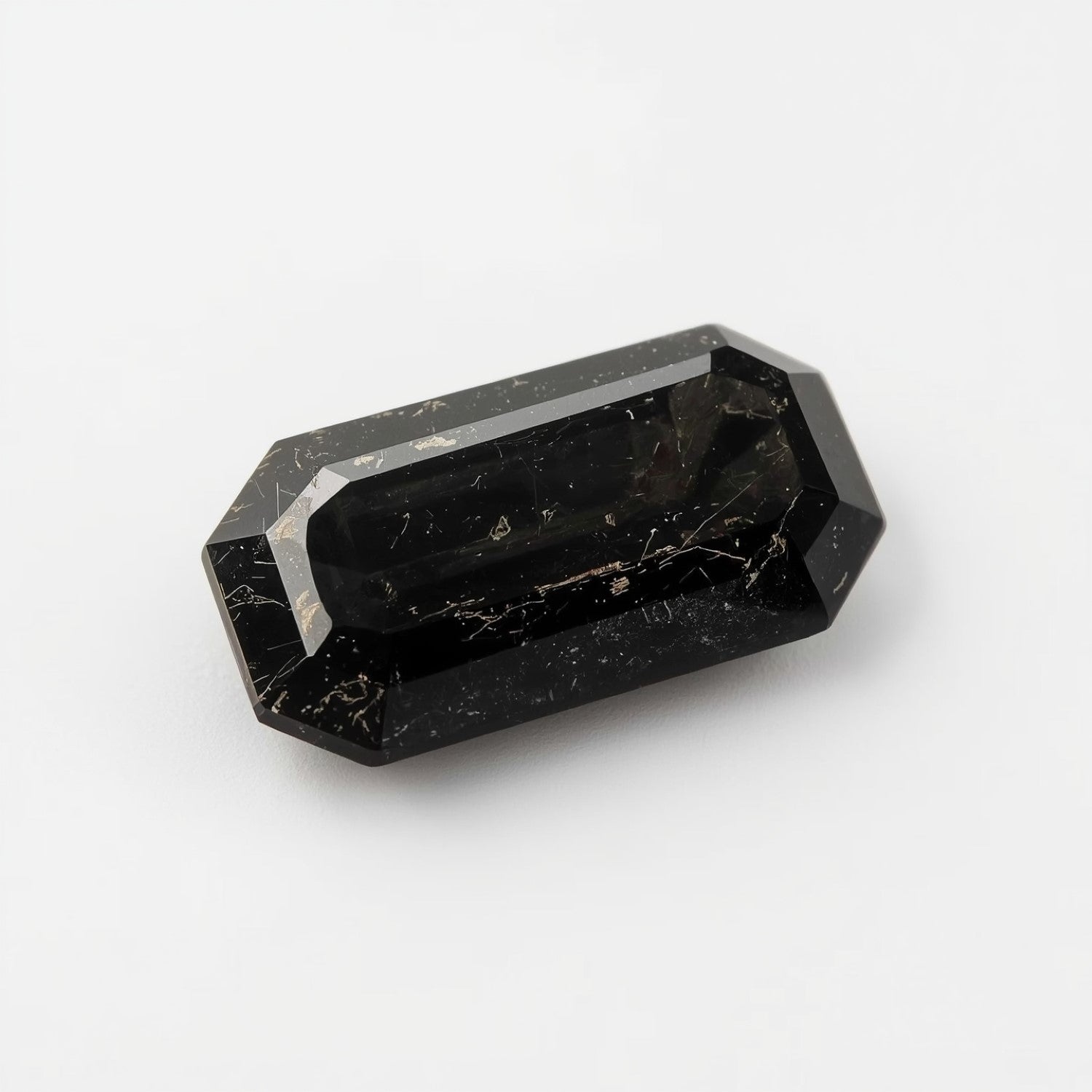 Black Spinel 1PC Medium 7x14 MM Baguette Faceted Black High-Quality Semi Precious Loose Gemstones