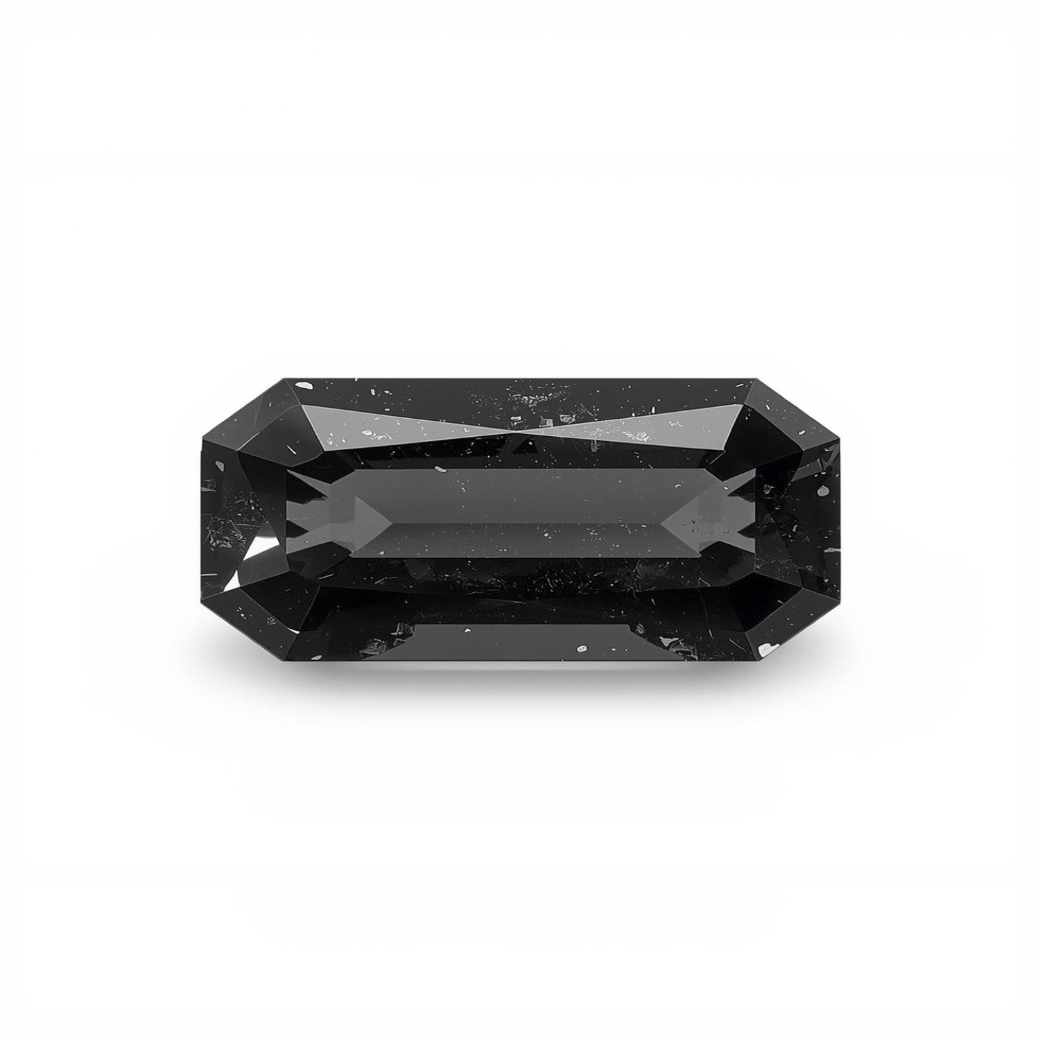 Black Spinel 1PC Large 8x16 MM Baguette Faceted Black Natural Semi Precious Gems