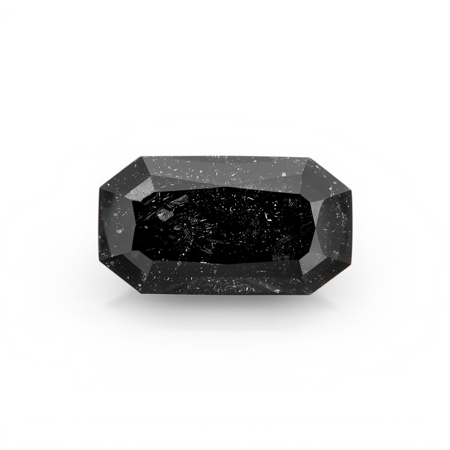 Black Spinel 1PC Large 8x16 MM Baguette Faceted Black Natural Semi Precious Gems Secundaire afbeelding