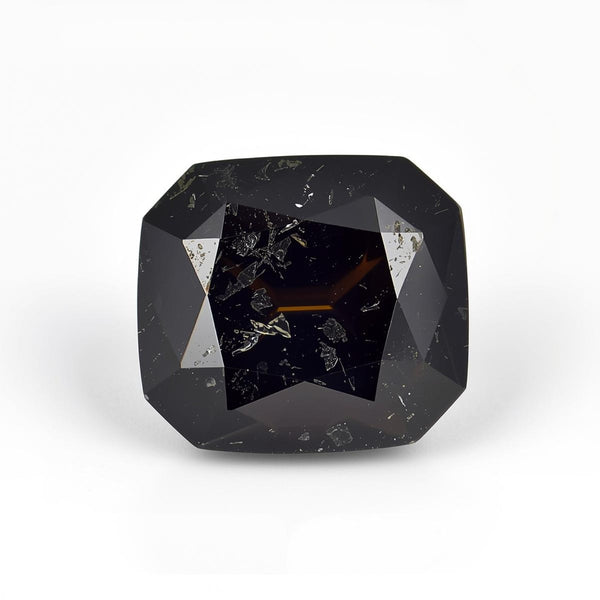 Black Spinel 1PC Large 10x10 MM Cushion Faceted Black Shine Semi Precious Loose Gems