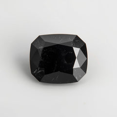 Black Spinel 1PC Large 12x12 MM Cushion Faceted Black High-Quality Semi Precious Loose Gemstones