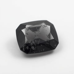 Black Spinel 1PC Large 12x12 MM Cushion Faceted Black High-Quality Semi Precious Loose Gemstones