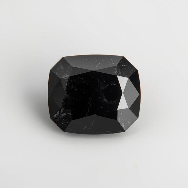 Black Spinel 1PC Chunky 13x13 MM Cushion Faceted Black Natural Semi Precious Gems