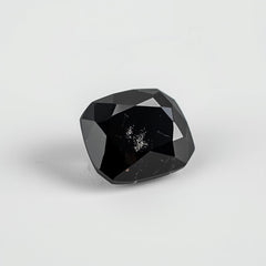Black Spinel 1PC Chunky 14x14 MM Cushion Faceted Black Genuine Semi Precious Loose Gems