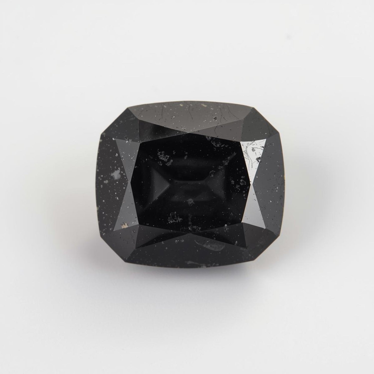 Black Spinel 1PC Chunky 15x15 MM Cushion Faceted Black Superior Semi Precious Loose Gemstone Главное изображение товара