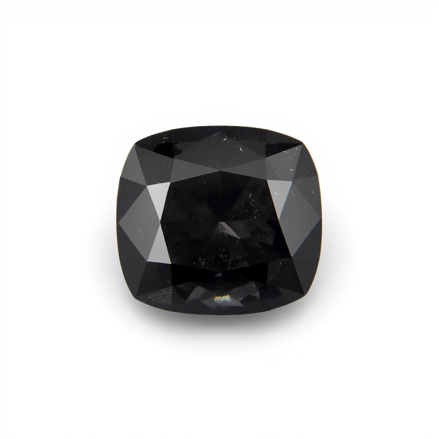 Schwarzer Spinell, 10 Stück, winziger 3 x 3 mm Kissen facettiert, schwarzer feuriger Halbedelstein, loser Edelstein Hauptbild