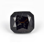 Black Spinel 1PC Tiny 5x5 MM Cushion Faceted Black Sparkling Semi Precious Gems