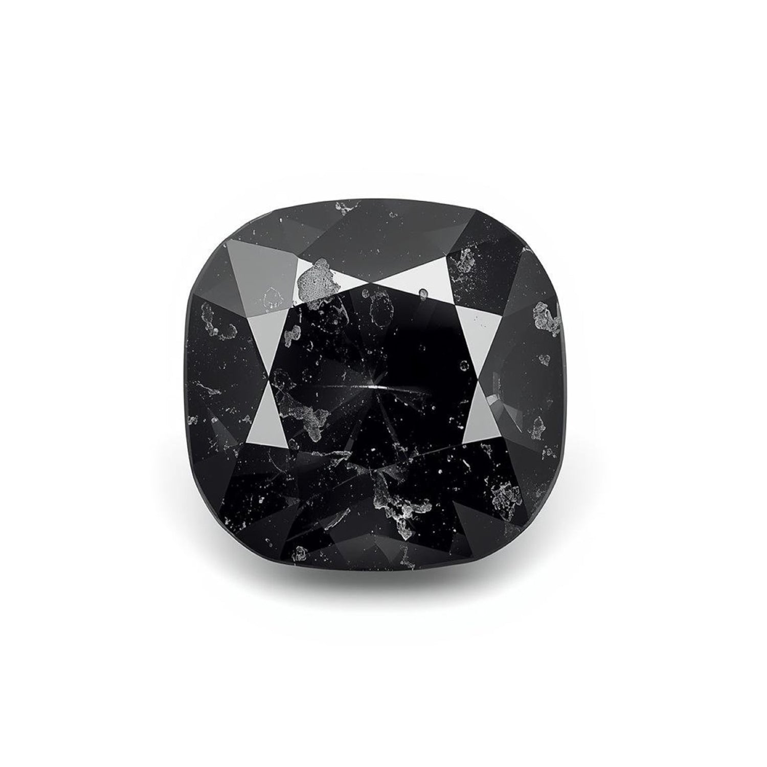 Black Spinel 1PC Small 7x7 MM Cushion Faceted Black Splendid Semi Precious Loose Gemstone Immagine secondaria del prodotto