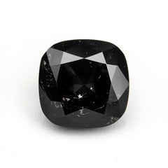 Black Spinel 1PC Medium 9x9 MM Cushion Faceted Black Lustrous Semi Precious Gems