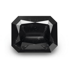 Black Spinel 1PC Large 10x14 MM Emerald Faceted Black Fine Semi Precious Loose Gemstone