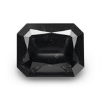 Black Spinel 1PC Chunky 15x20 MM Emerald Faceted Black Genuine Semi Precious Loose Gems