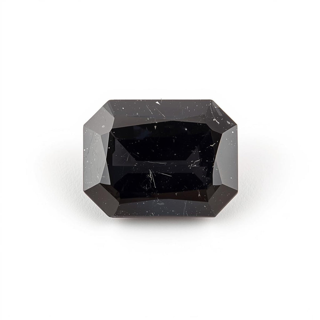 Black Spinel 1PC Tiny 3x5 MM Emerald Faceted Black Genuine Semi Precious Loose Gemstones