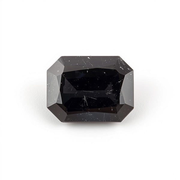 Black Spinel 1PC Tiny 3x5 MM Emerald Faceted Black Genuine Semi Precious Loose Gemstones