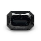 Black Spinel 1PC Medium 7x10 MM Emerald Faceted Black Polished Semi Precious Loose Gems