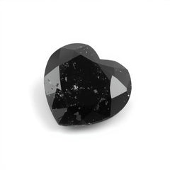 Black Spinel 1PC Large 11x11 MM Heart Faceted Black Fine Semi Precious Loose Gemstone