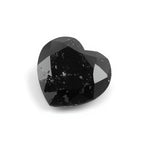 Black Spinel 1PC Large 12x12 MM Heart Faceted Black High-Quality Semi Precious Loose Gemstones