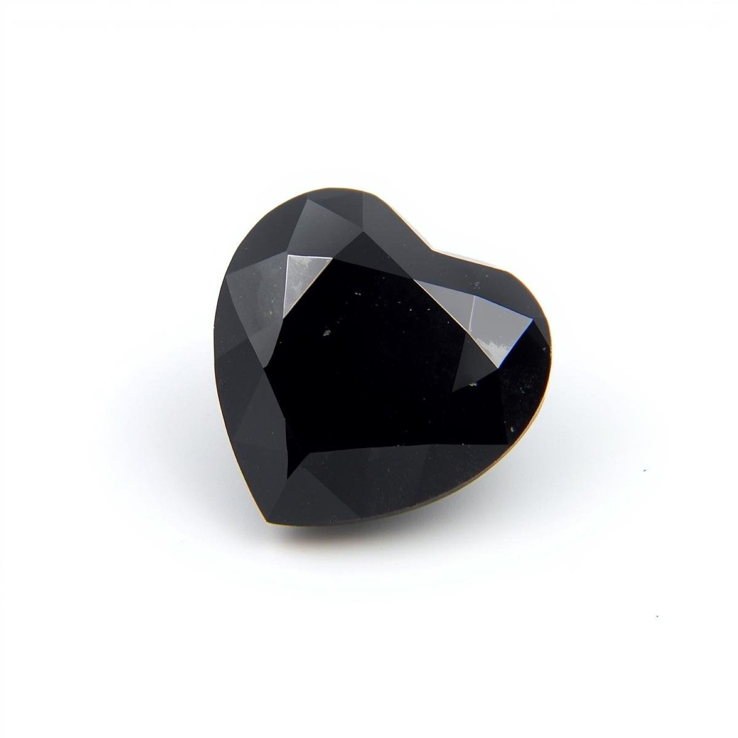 Black Spinel 10PC Tiny 3x3 MM Heart Faceted Black Fiery Semi Precious Loose Gemstone