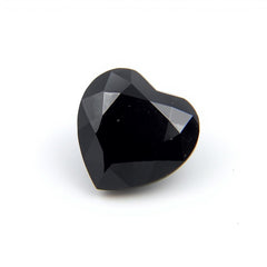 Black Spinel 10PC Tiny 3x3 MM Heart Faceted Black Fiery Semi Precious Loose Gemstone