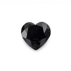 Black Spinel 10PC Tiny 4x4 MM Heart Faceted Black Brilliant Semi Precious Loose Gemstones