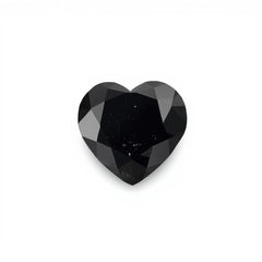 Black Spinel 10PC Tiny 4x4 MM Heart Faceted Black Brilliant Semi Precious Loose Gemstones