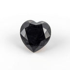 Black Spinel 1PC Small 7x7 MM Heart Faceted Black Splendid Semi Precious Loose Gemstone