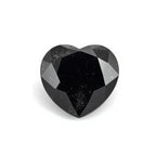 Black Spinel 1PC Medium 9x9 MM Heart Faceted Black Lustrous Semi Precious Gems