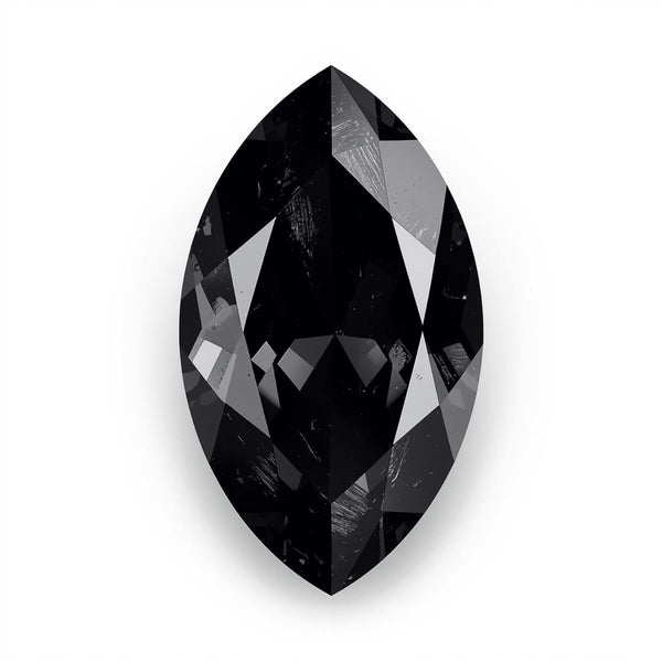 Black Spinel 1PC Chunky 10x20 MM Marquise Faceted Black Luster Semi Precious Loose Gemstones