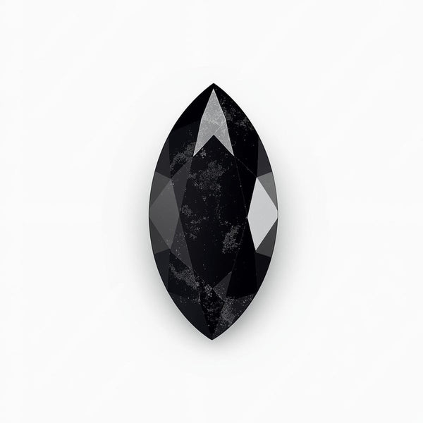 Black Spinel 10PC Tiny 2x4 MM Marquise Faceted Black Genuine Semi Precious Loose Gemstones