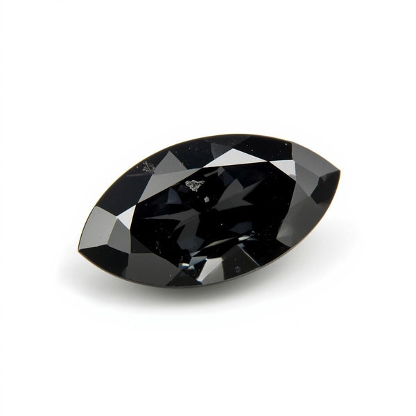 Black Spinel 1PC Small 6x12 MM Marquise Faceted Black Sparkling Semi Precious Gems
