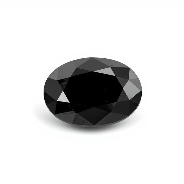 Black Spinel 1PC Tiny 5x7 MM Oval Faceted Black Shine Semi Precious Loose Gems