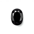 Black Spinel 1PC Tiny 5x7 MM Oval Faceted Black Shine Semi Precious Loose Gems