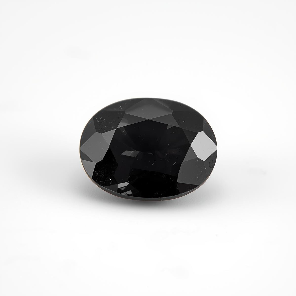Black Spinel 1PC Small 6x9 MM Oval Faceted Black High-Quality Semi Precious Loose Gemstones