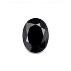 Black Spinel 1PC Small 6x9 MM Oval Faceted Black High-Quality Semi Precious Loose Gemstones