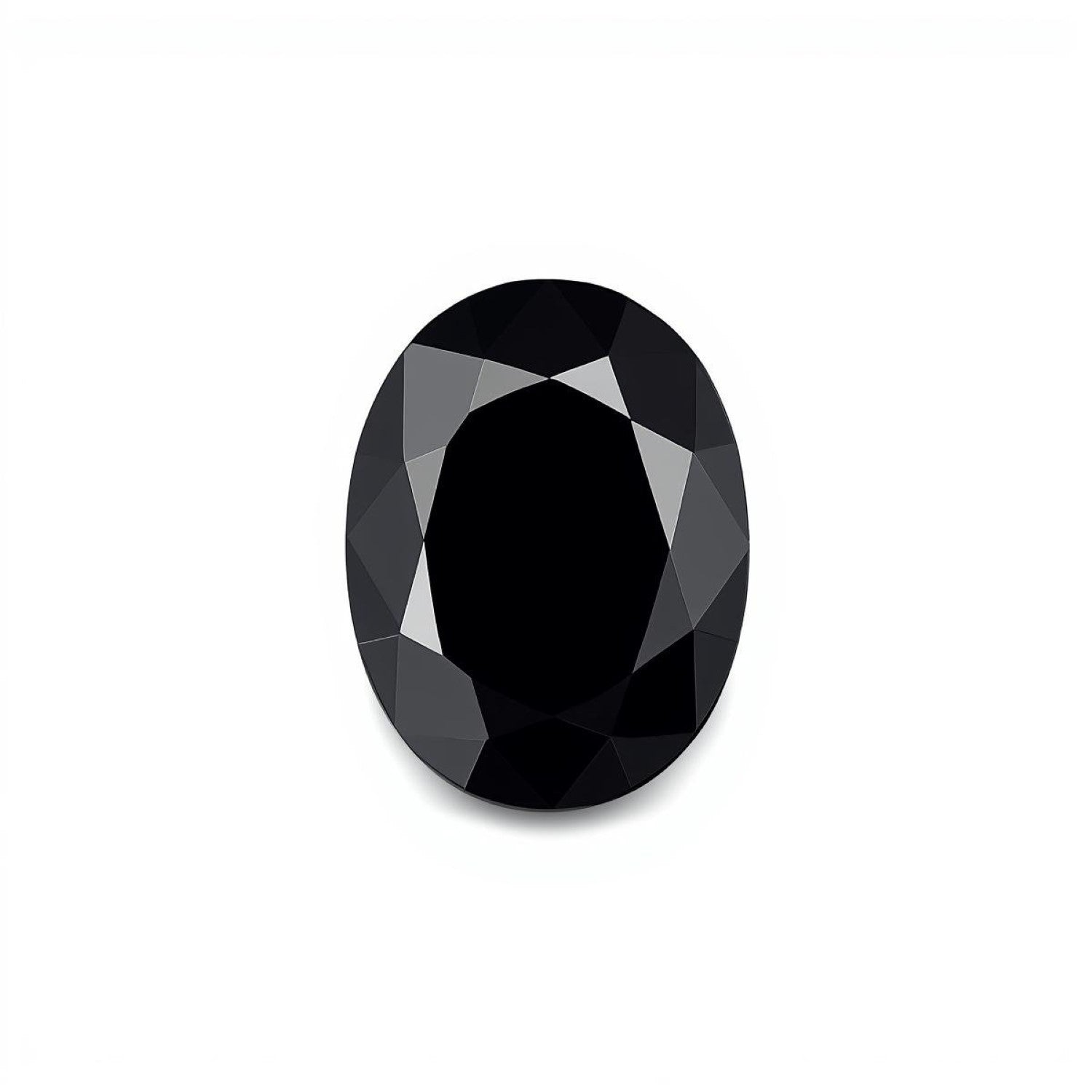 Black Spinel 1PC Small 6x9 MM Oval Faceted Black High-Quality Semi Precious Loose Gemstones