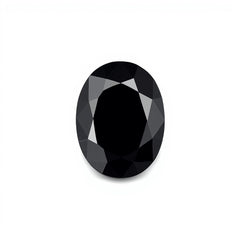 Black Spinel 1PC Small 6x9 MM Oval Faceted Black High-Quality Semi Precious Loose Gemstones