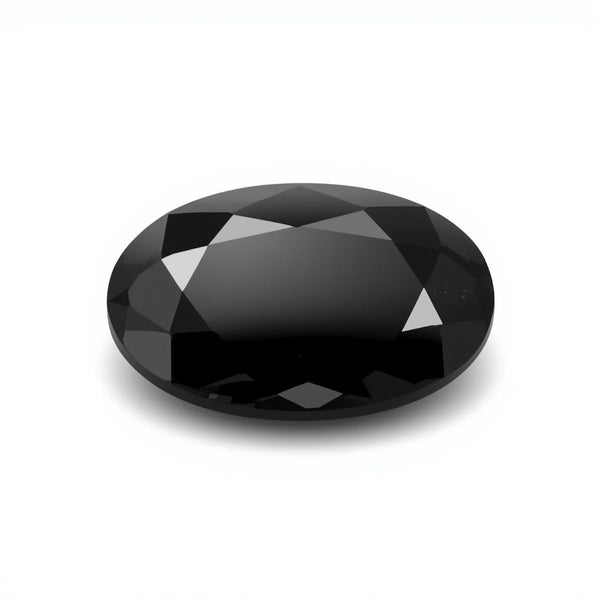 Black Spinel 1PC Small 7x9 MM Oval Faceted Black Natural Semi Precious Gems