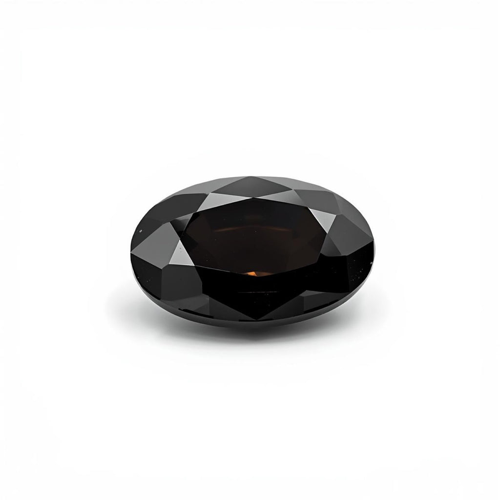 Black Spinel 1PC Medium 8x10 MM Oval Faceted Black Superior Semi Precious Loose Gemstone