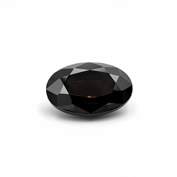 Black Spinel 1PC Large 8x12 MM Oval Faceted Black Fiery Semi Precious Gems