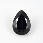 Black Spinel 1PC Chunky 15x20 MM Pear Faceted Black Brilliant Semi Precious Loose Gemstones