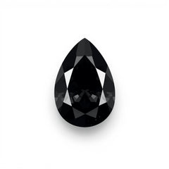 Black Spinel 1PC Tiny 3x5 MM Pear Faceted Black Brilliant Semi Precious Loose Gems