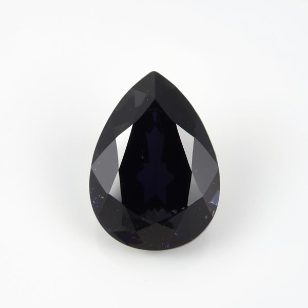 Black Spinel 1PC Tiny 5x7 MM Pear Faceted Black Polished Semi Precious Loose Gemstones